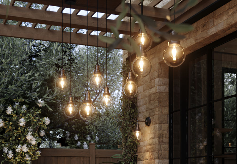 Hanging exterior lights cheap