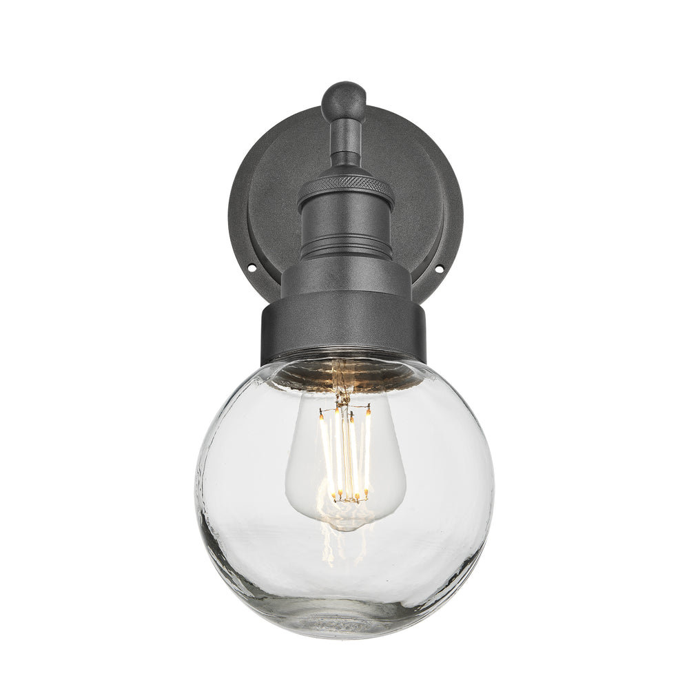 Pewter Holder Pewter Ring Brooklyn Outdoor & Bathroom Globe Wall Light BR-IP65-WL-PH-PR-GLG
