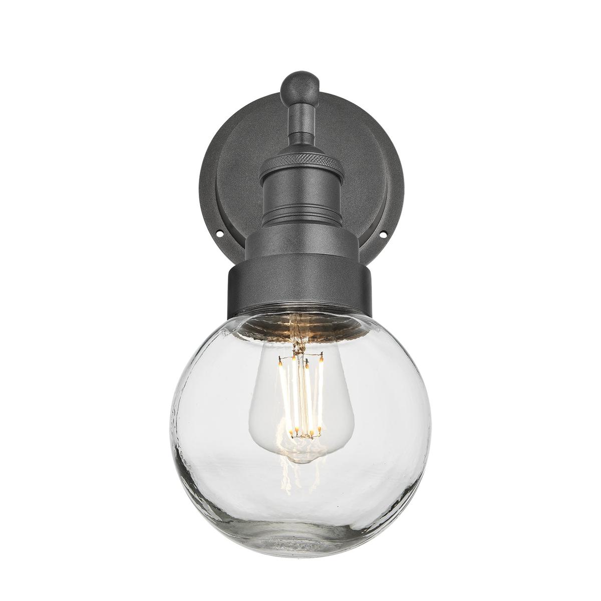 Pewter Holder Pewter Ring Brooklyn Outdoor & Bathroom Globe Wall Light BR-IP65-WL-PH-PR-GLG