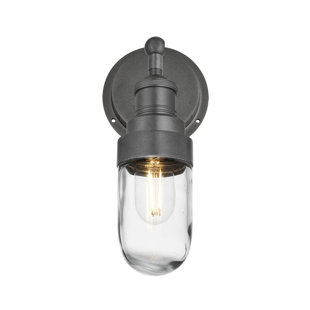 Pewter Holder Pewter Ring Brooklyn Outdoor & Bathroom Wall Light - BR-IP65-WL-PH-PR