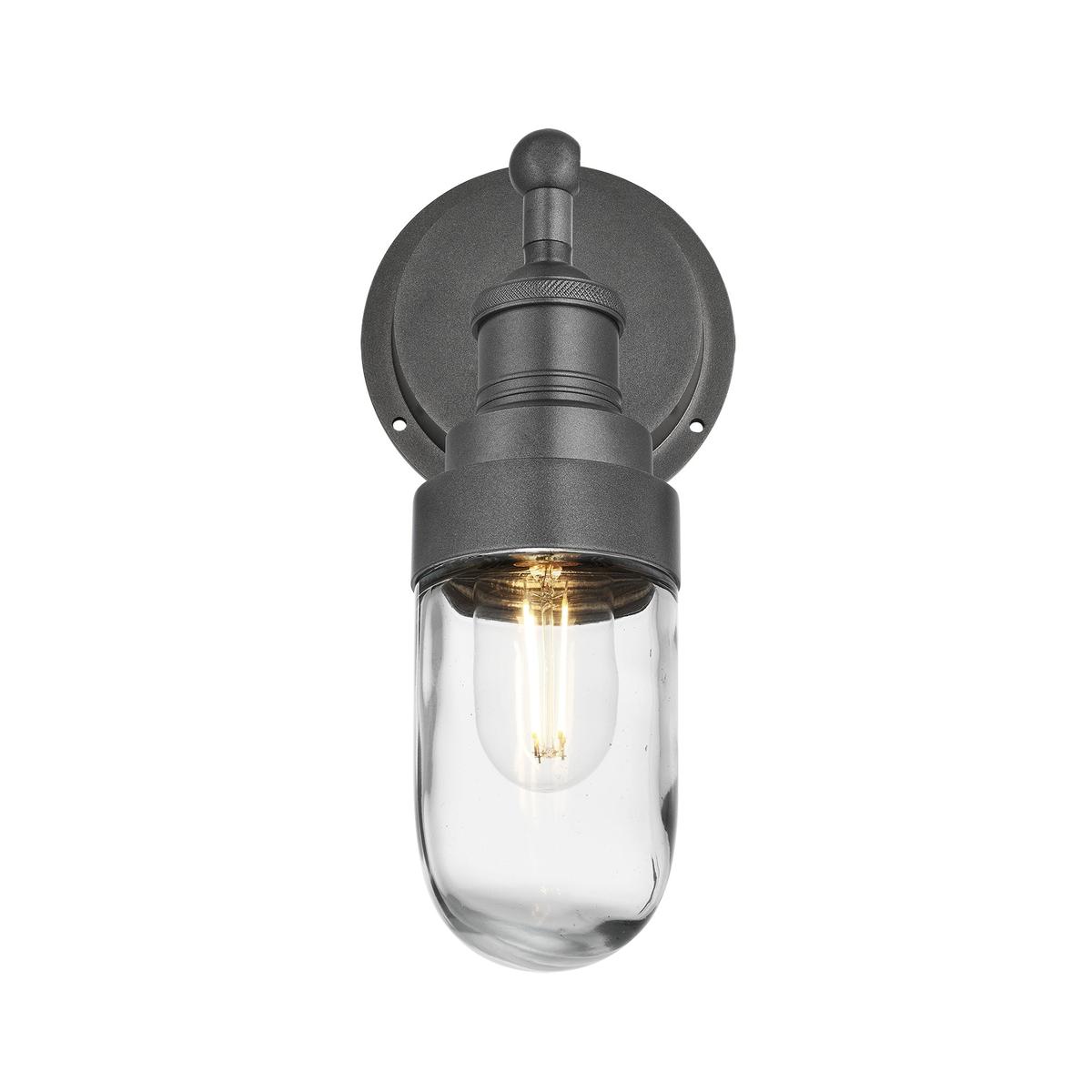 Pewter Holder Pewter Ring Brooklyn Outdoor & Bathroom Wall Light - BR-IP65-WL-PH-PR