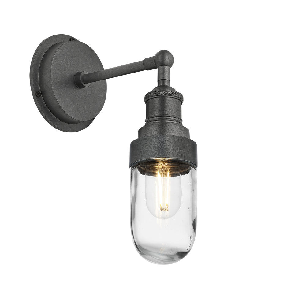 Pewter Holder Pewter Ring Brooklyn Outdoor & Bathroom Wall Light - BR-IP65-WL-CH-PR