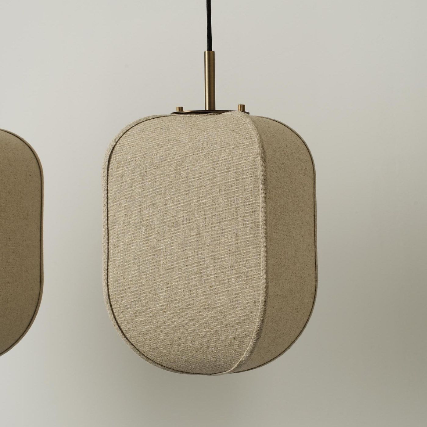 Bloxham Rectangular 3 Wire Cluster Pendant  Light in Natural finish