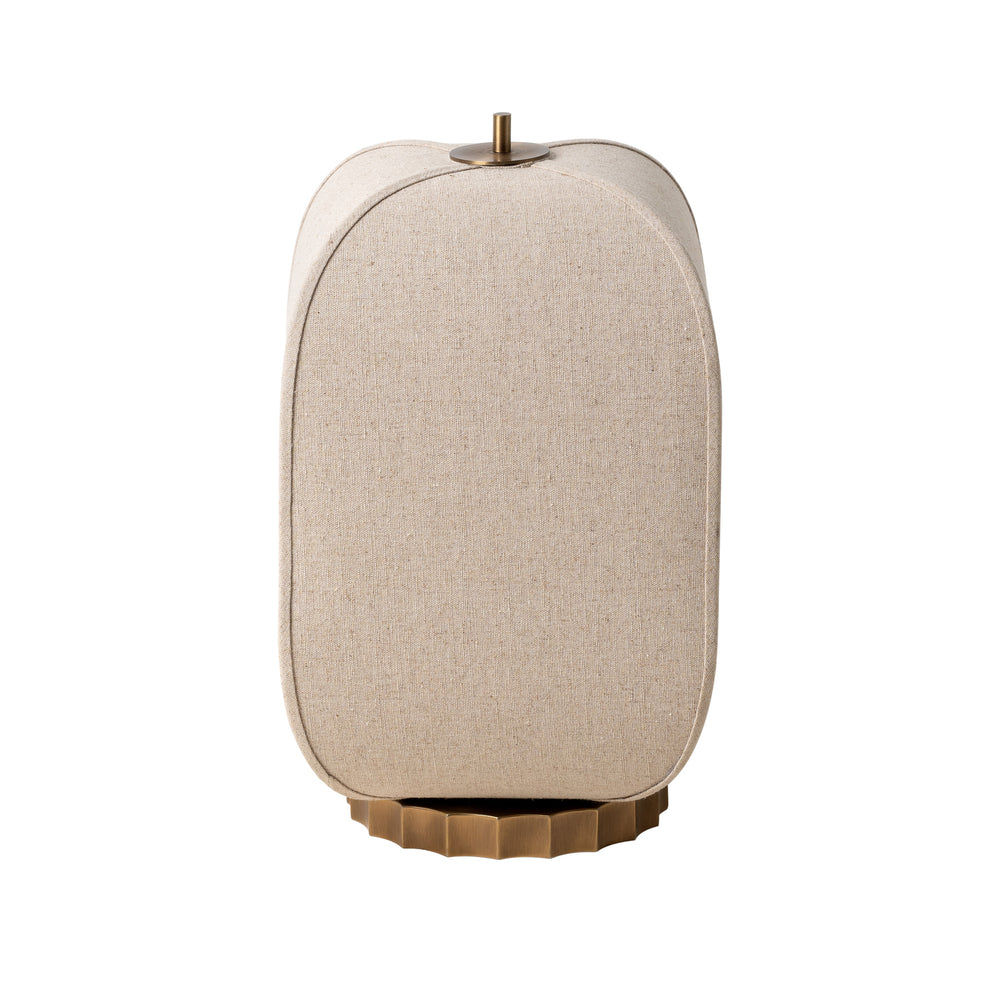 Bloxham Rectangular Table Lamp in Natural Fabric finish