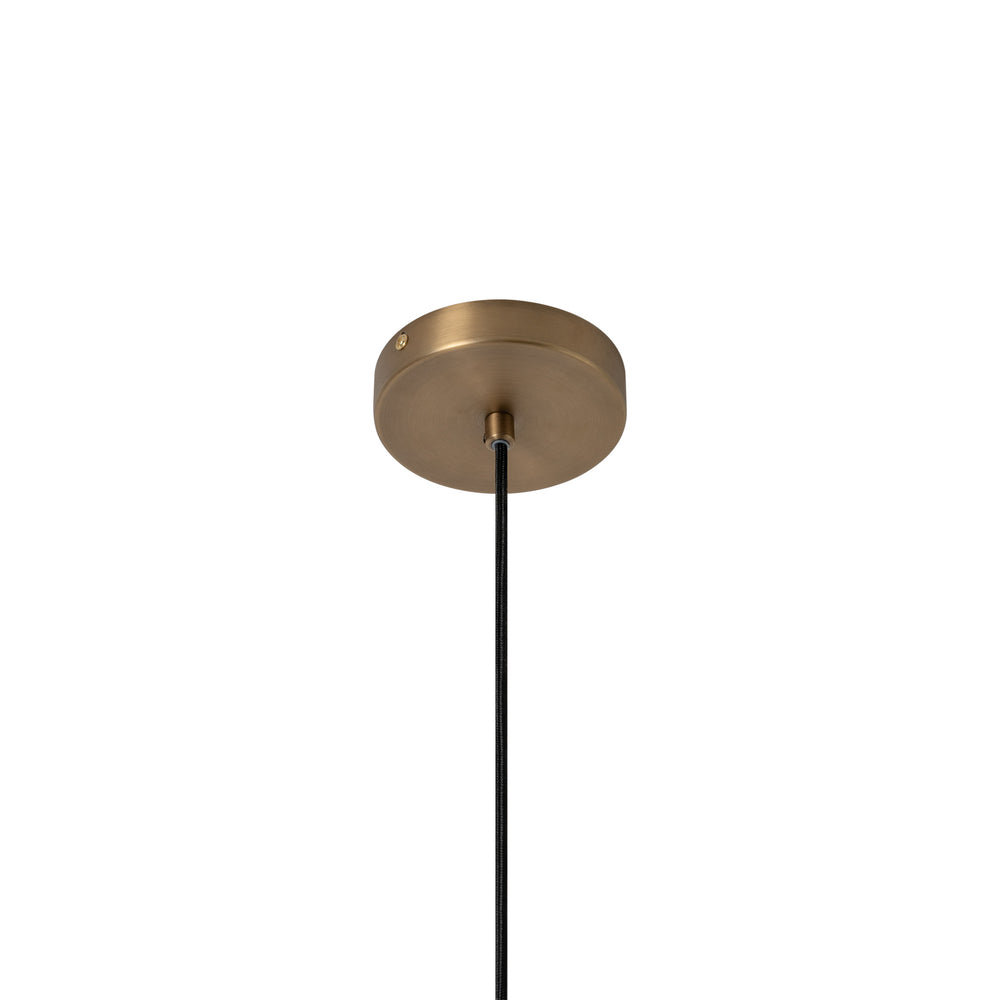 Bloxham Square Pendant Light in Natural fabric finish close up the ceiling rose