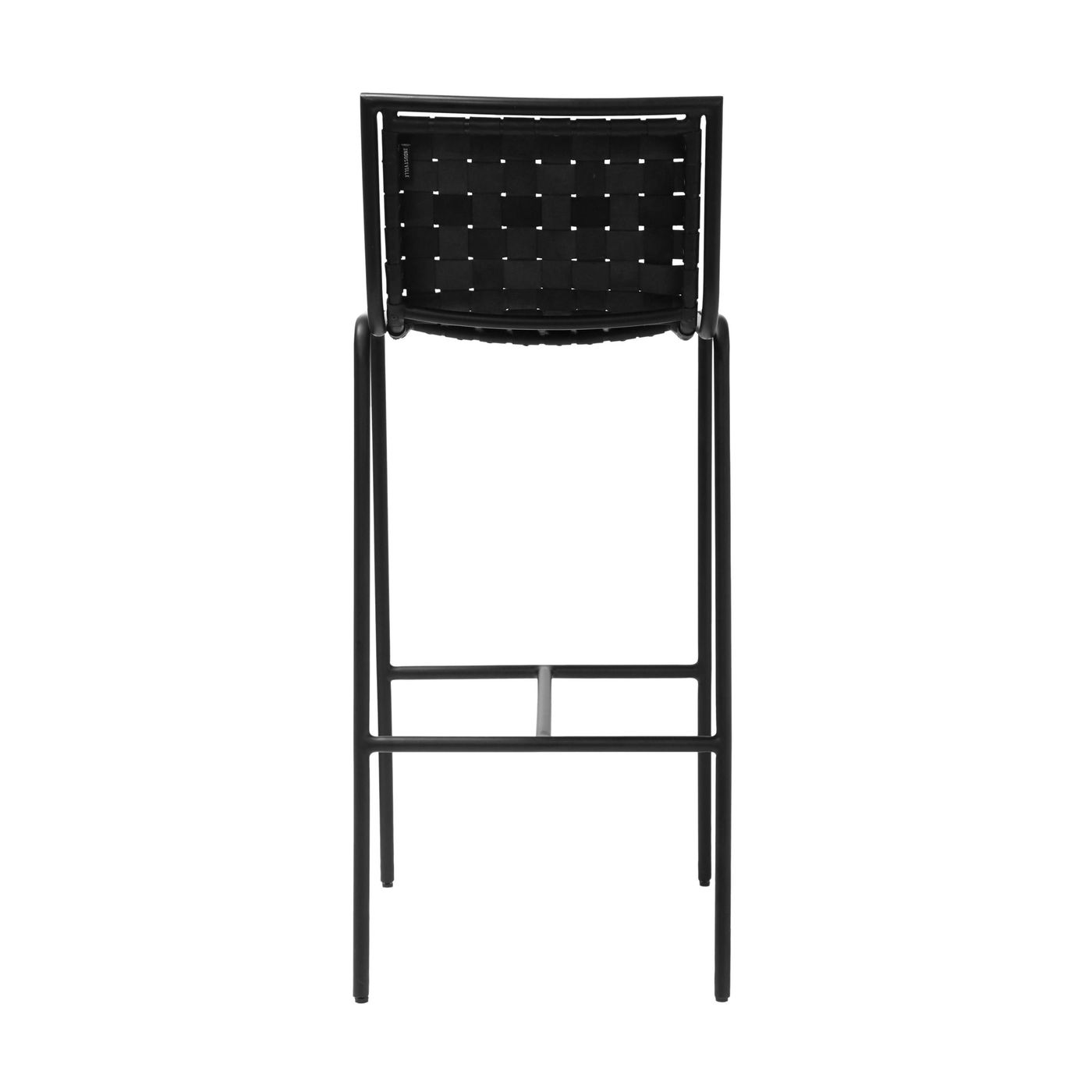 Berkley Black Metal Bar Stool in Black Leather, Product Code BY-LL-ST-BK