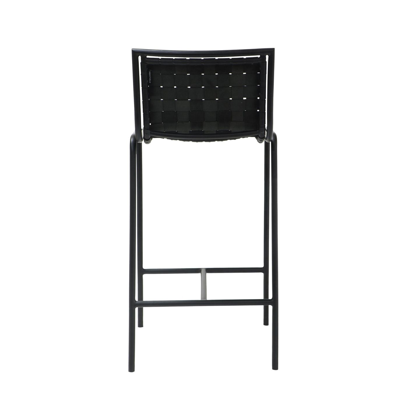 Berkley Black Metal Counter Height Stool in Black Leather, Product Code BY-LL-CH-ST-BK