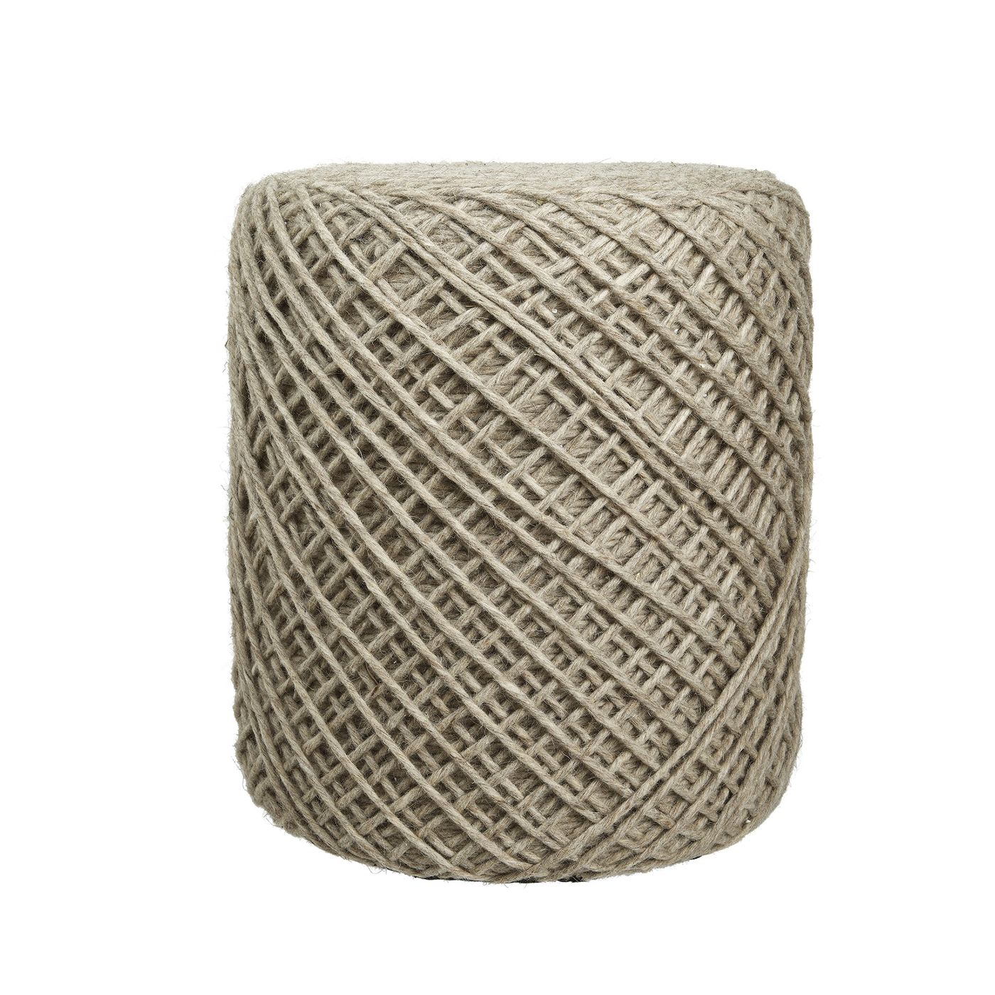Bale Wool Pouffe in Natural, Product Code BA-WP-IV