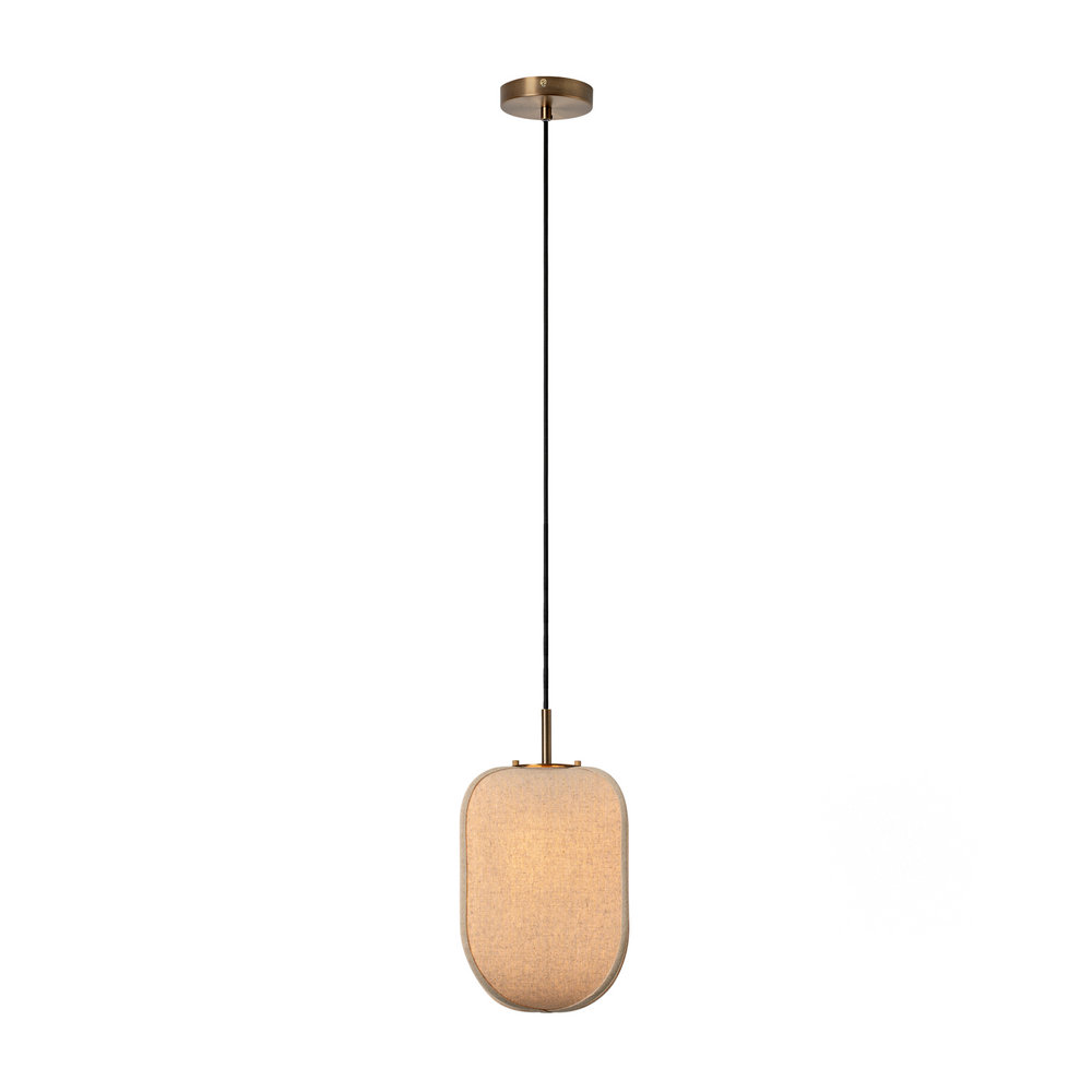 Bloxham Rectangular Pendant Light in Natural full product image