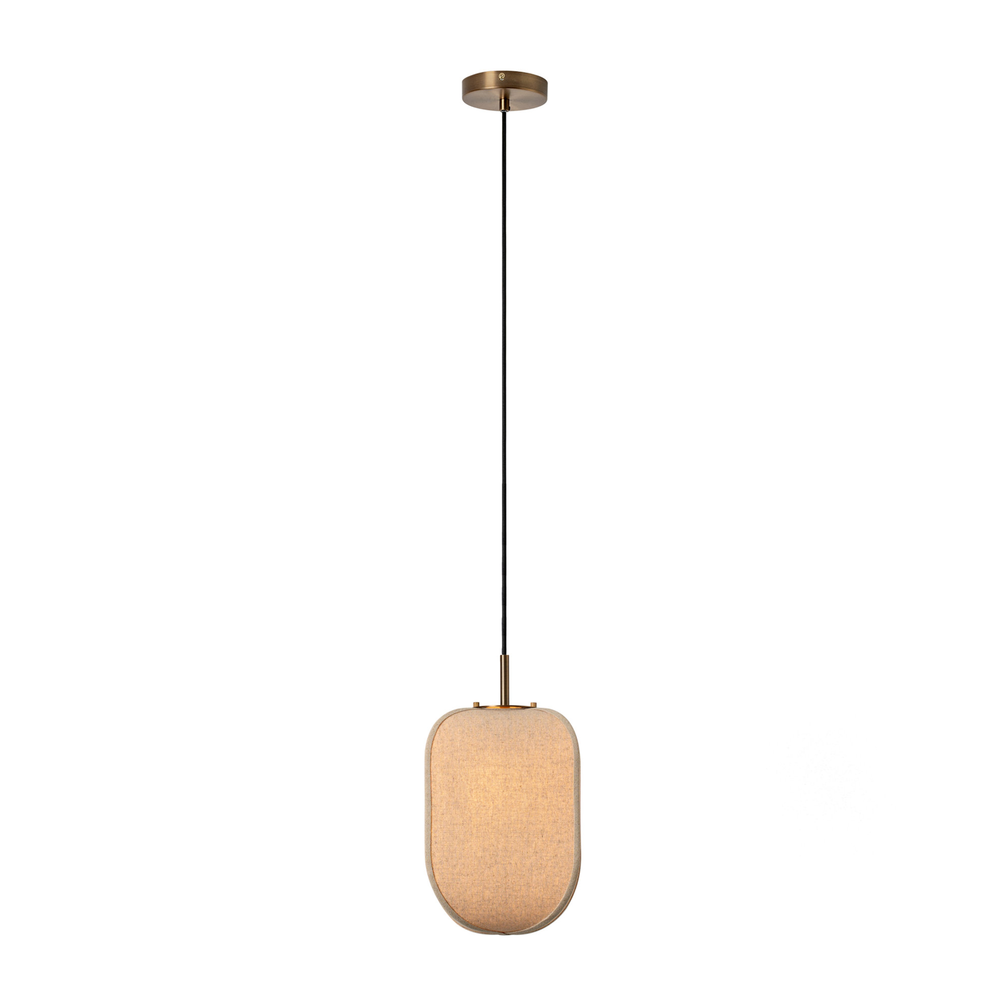 Bloxham Rectangular Pendant Light in Natural full product image
