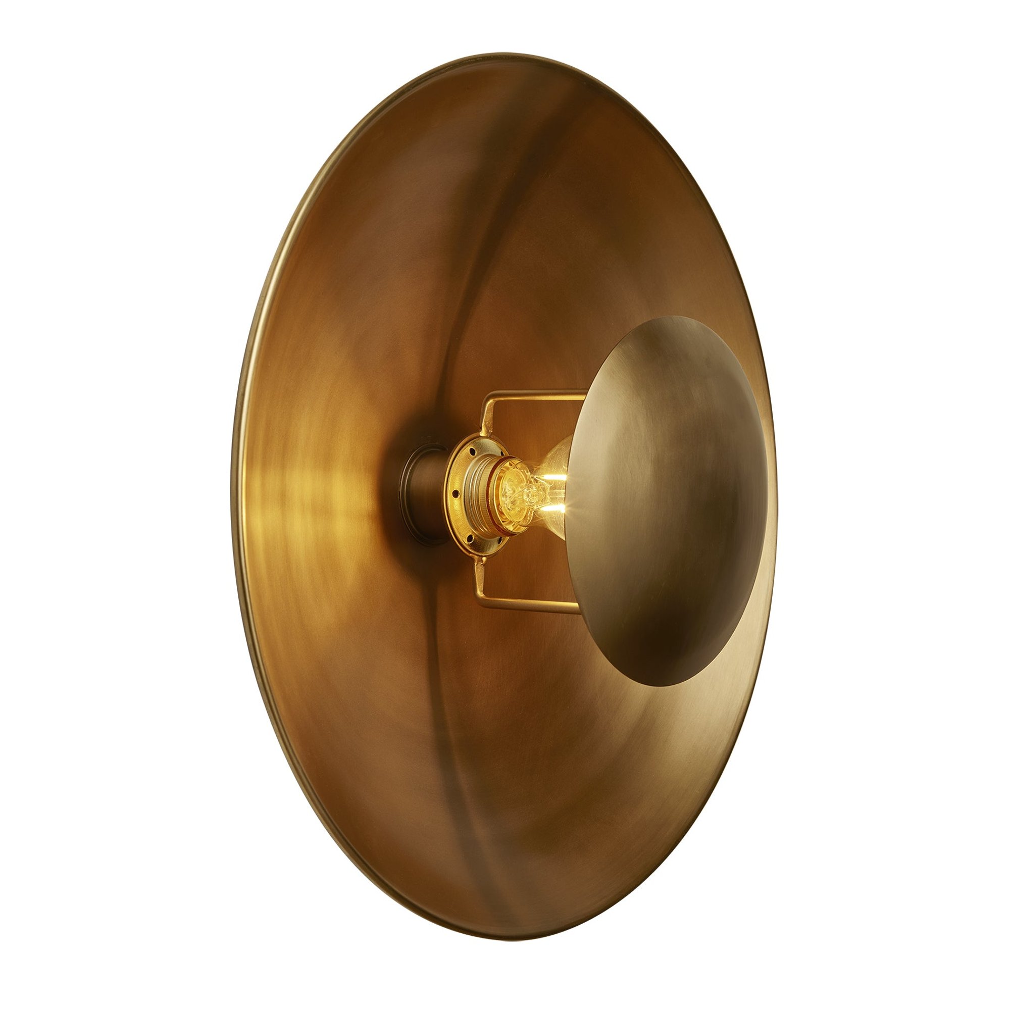 Brass Boston Round Metal Diffuser Wall Light Flush Mount  in 17 inch, Product code is BO-MD-WLFM17-B