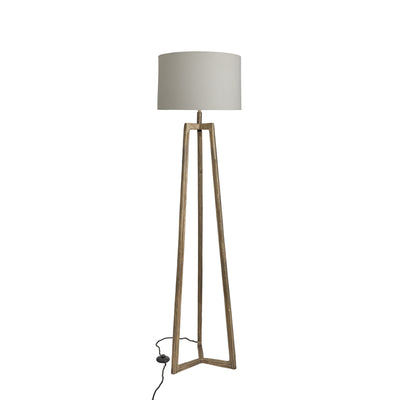 Ornate Tripod Floor Lamp - Brass - Base Only
