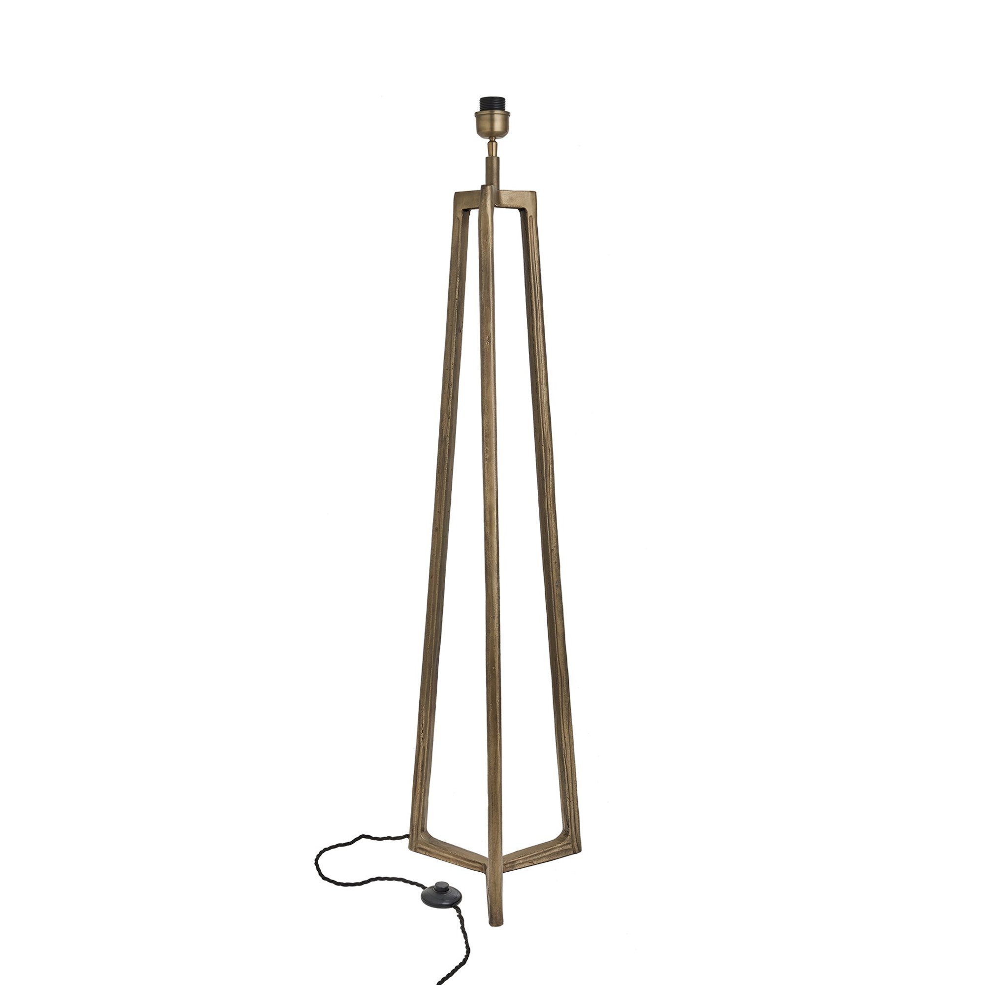 Ornate Tripod Floor Lamp Base Only in Brass, Product Code ORN-TIFL-B-BO