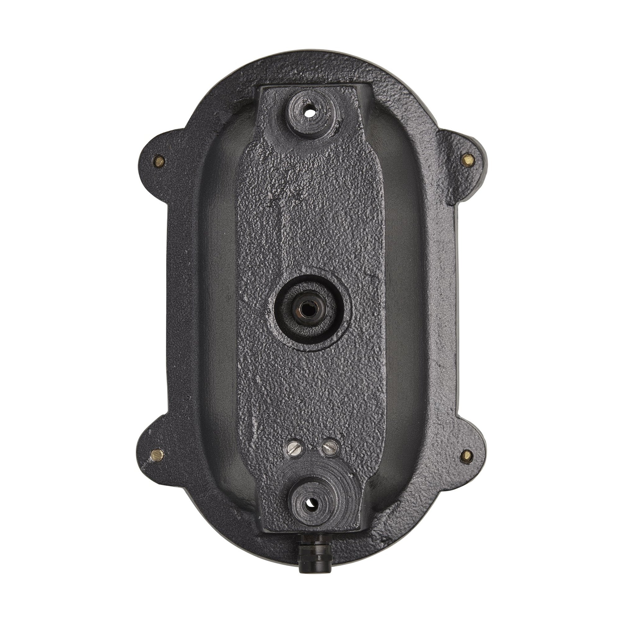 Black Bulkhead Outdoor & Bathroom Oval Wall Light in 6 Inch, Product code is BK-IP65-OWL6-BK-BSW-RB