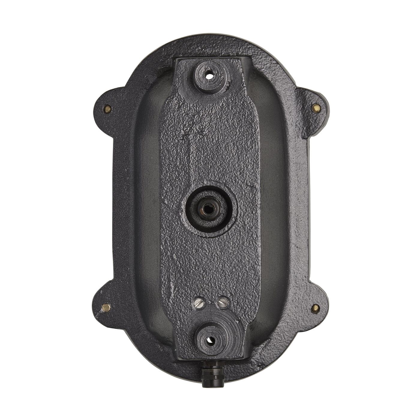 Black Bulkhead Outdoor & Bathroom Oval Wall Light in 6 Inch, Product code is BK-IP65-OWL6-BK-BSW-RB