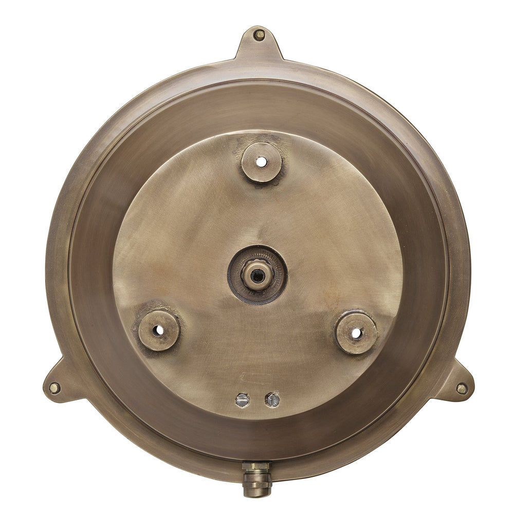 Backplate of Brass Round Bulkhead Outdoor and Bathroom Wall Light