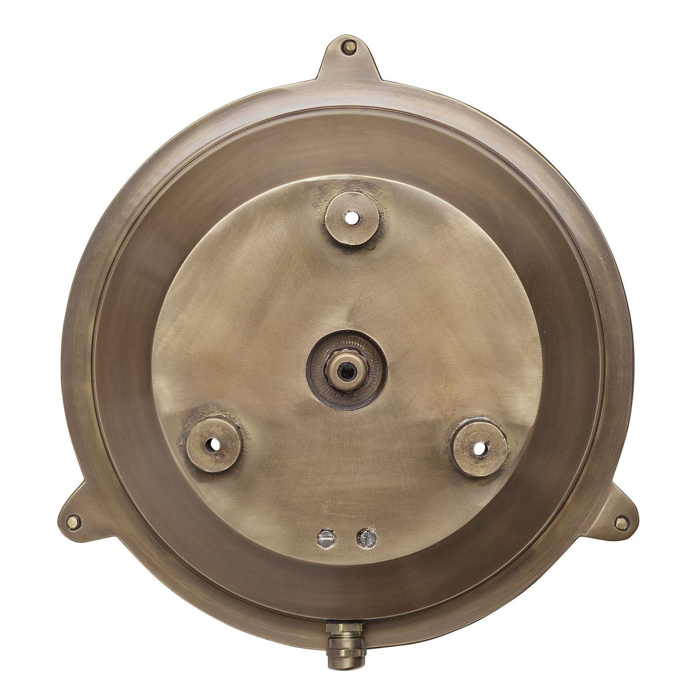 Backplate of Brass Round Bulkhead Outdoor and Bathroom Wall Light