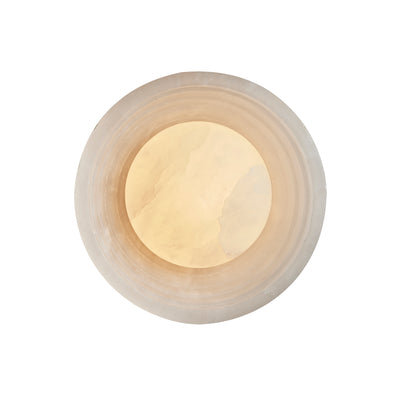Corby Alabaster Stepped Diffuser Wall Light - 6 Inch - Aged Brass - Voucher Applicable - Industville Lighting UK