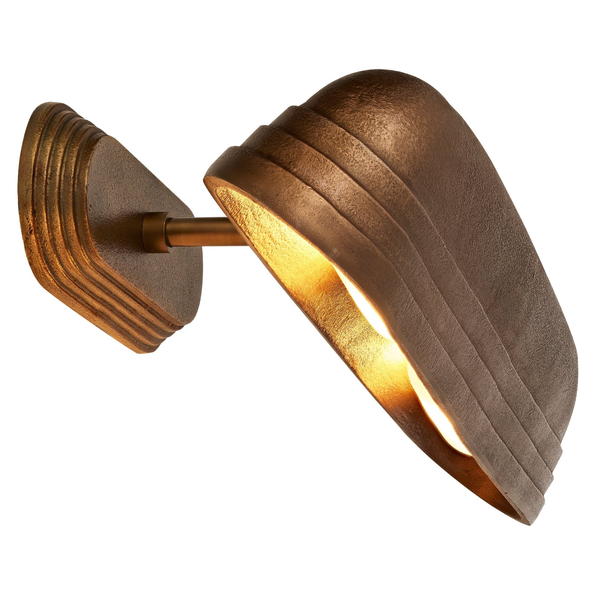 Corby Cast Stepped Picture Wall Light - Aged Brass