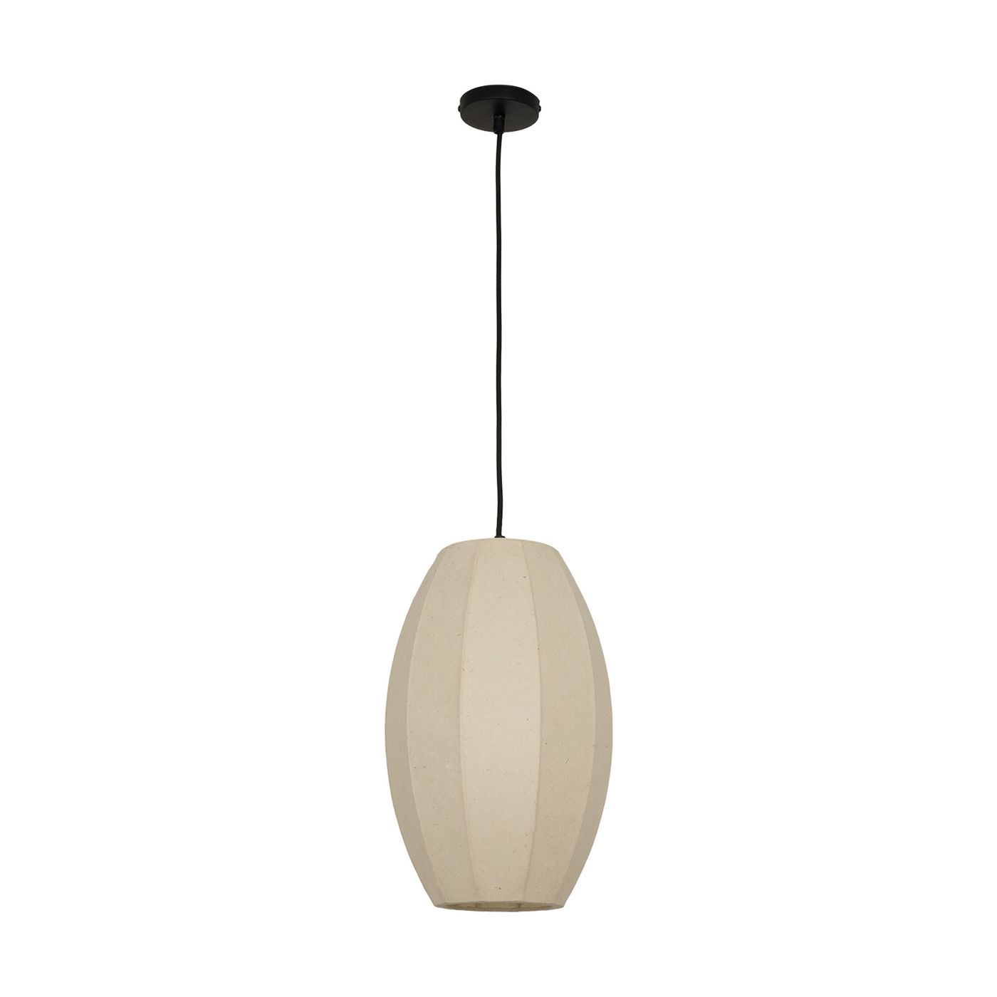Chepstow Drop Paper Pendant Light in Ivory
