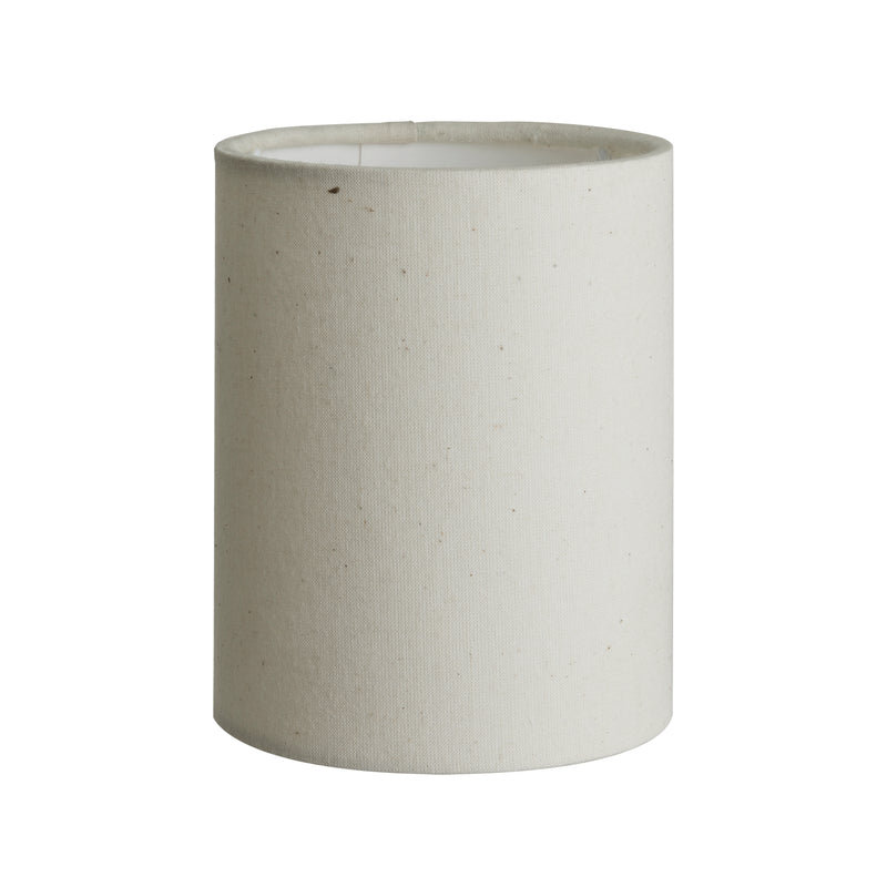 Light Natural Cotton Cylinder - Small - Shade Only - Lighting Shades & Lampshades - Industville Lighting UK