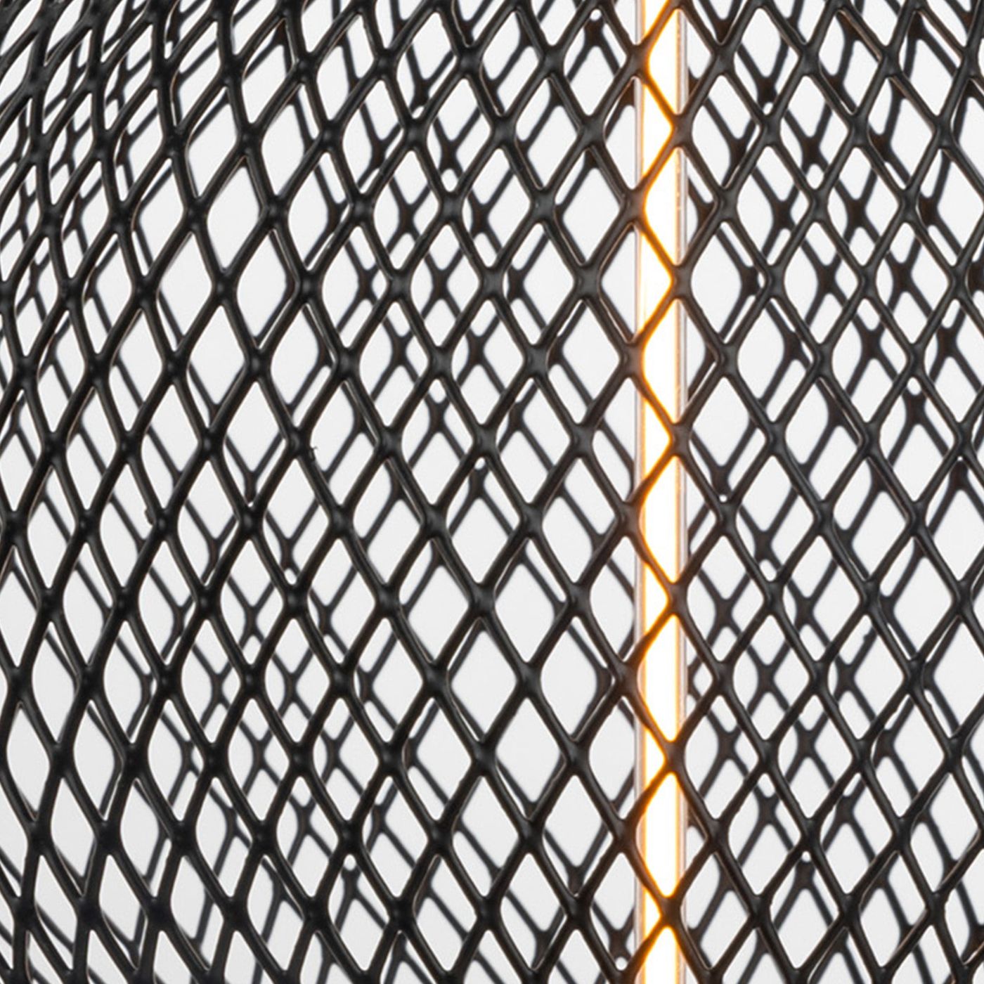 LED Metal Cage Single Filament Dimmable Bulb - 3.5W E27 - Black