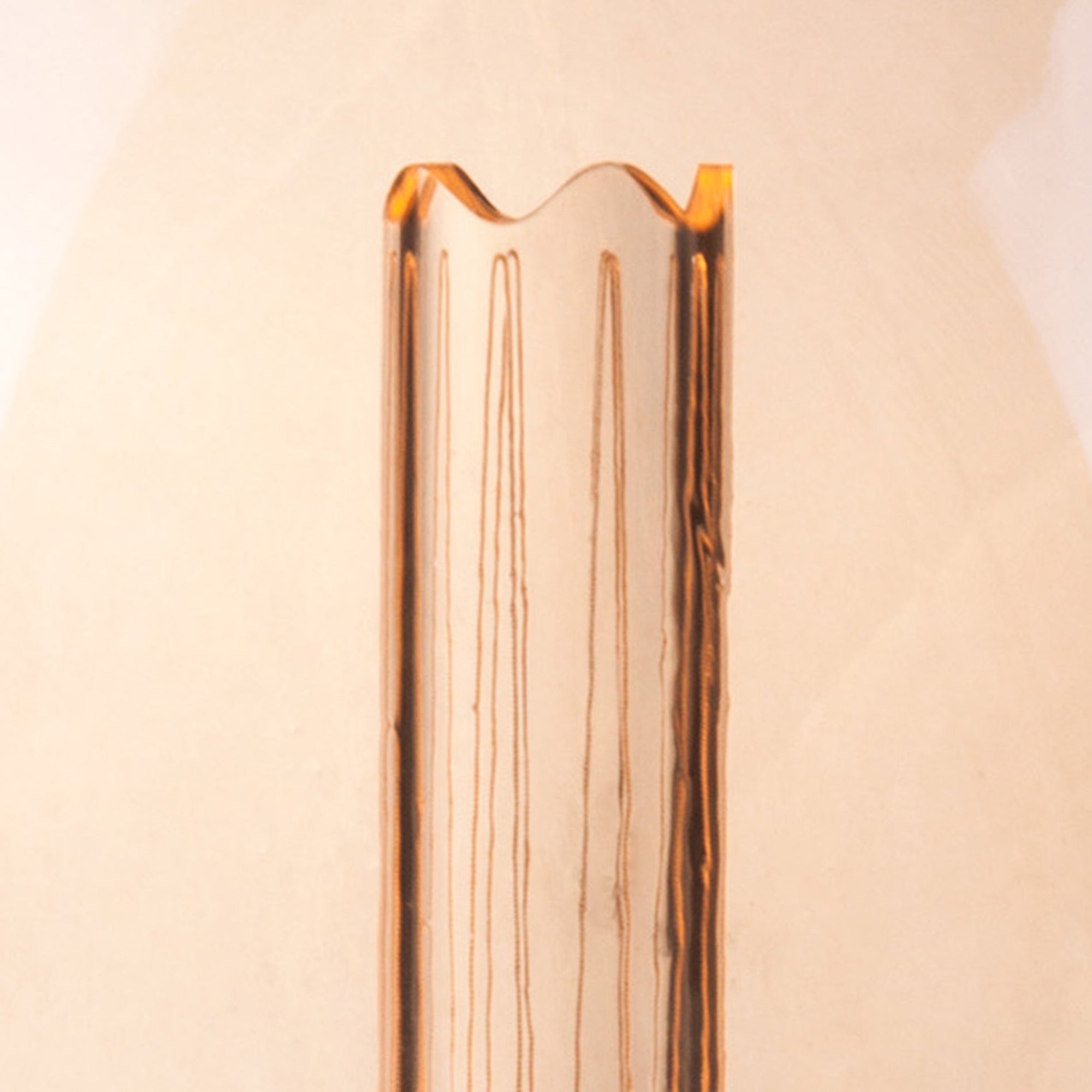 LED Filament Large Dimmable Bulb, 4W E27 S190 in Amber finish