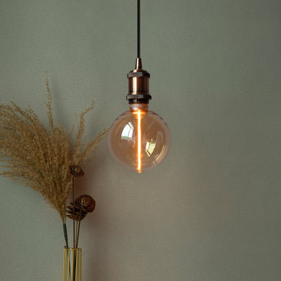 LED Globe G125 Edison E27 - Statement Bulb - Single Filament - LED Decorative Light Bulbs - Industville Lighting UK