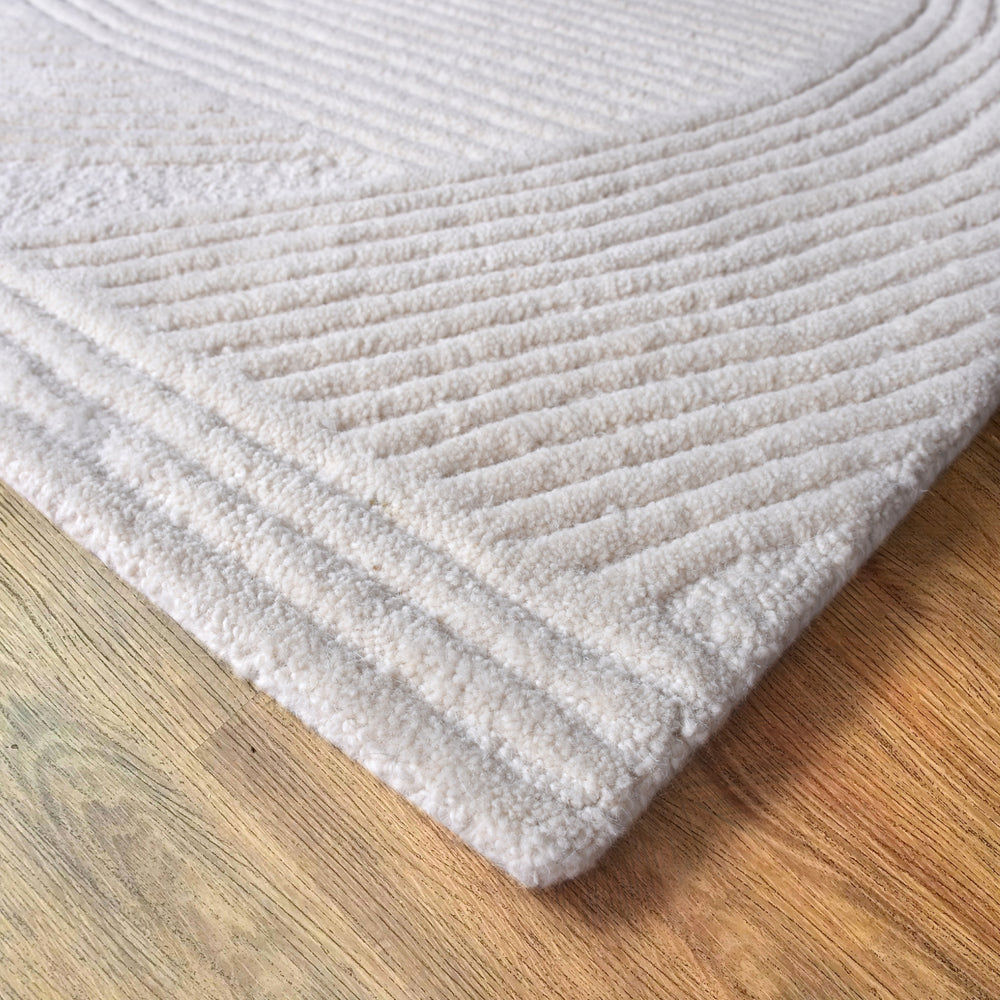 Ivory - Otley Hand Tufted Wool Rug 