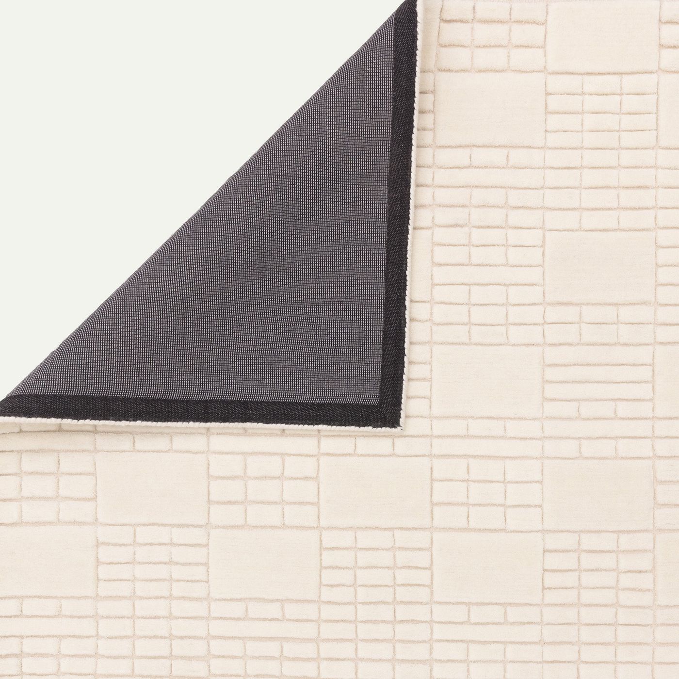 Contemporary Cream Barbican Handtufted Wool Rug Industville RG-34-HTW-CR