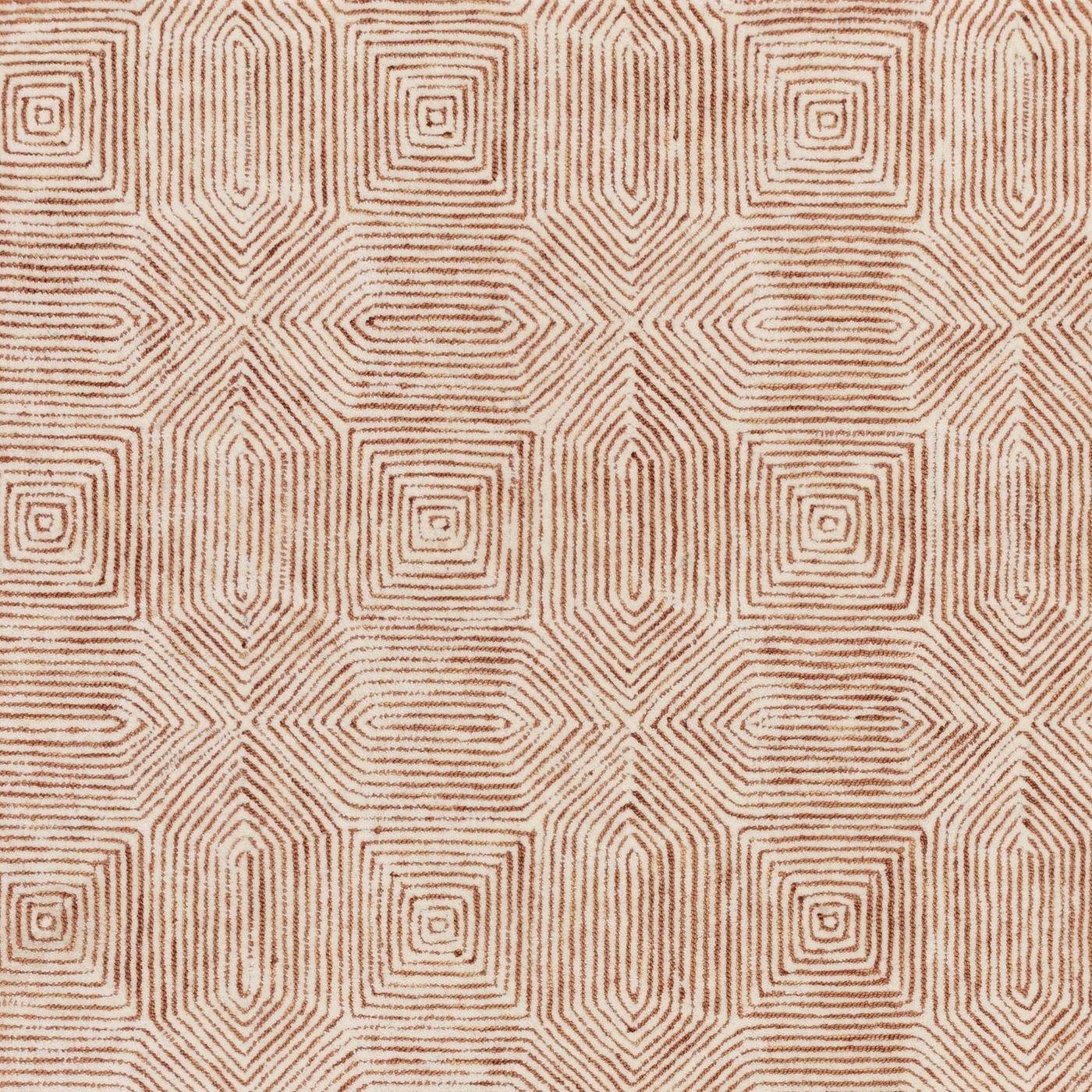 Contemporary Terracotta Brix Handtufted Wool Rug Industville RG-48-HTW-TER