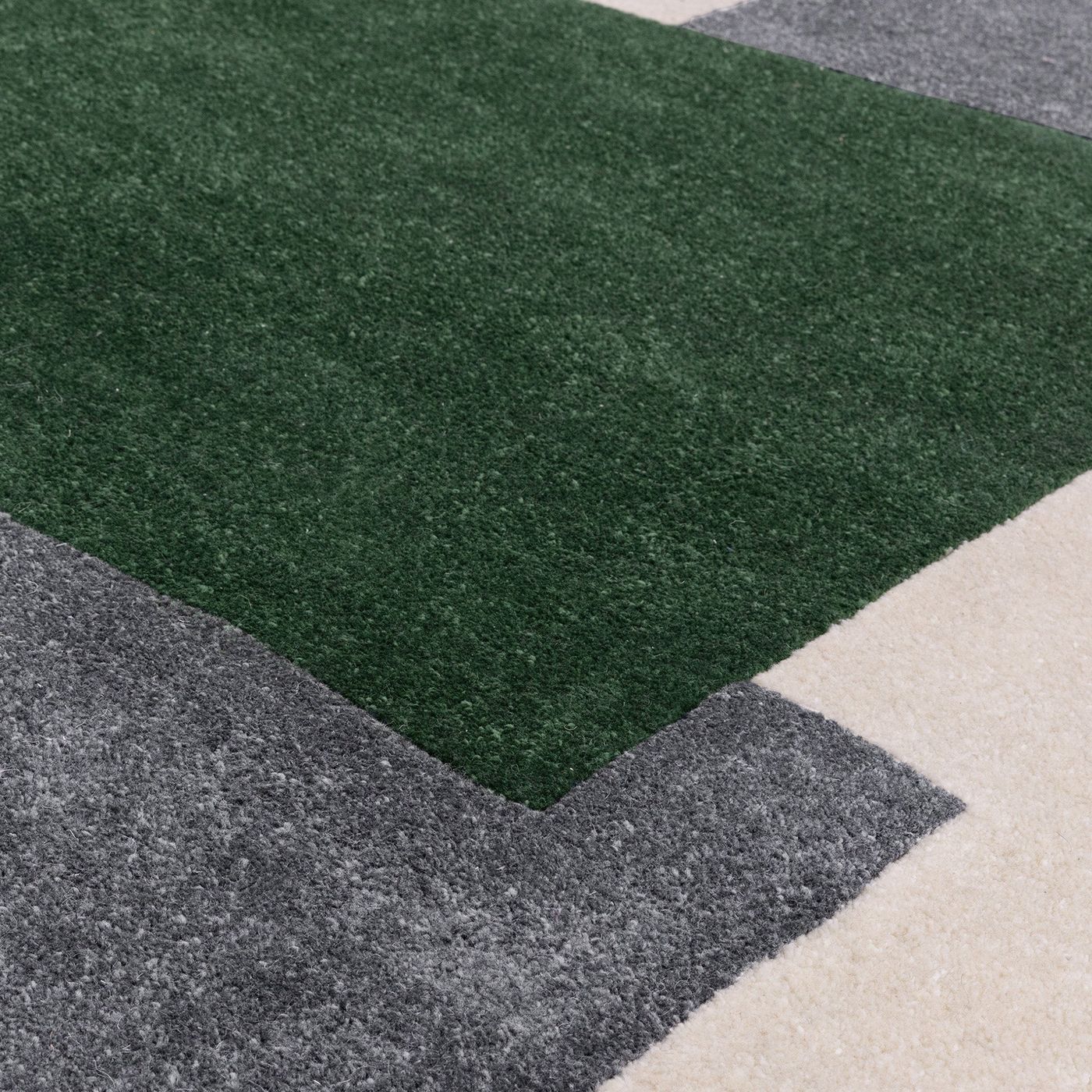 Contemporary Green Camden Handtufted Recycled-PET Rug Blue Industville RG-54-HTPET-G