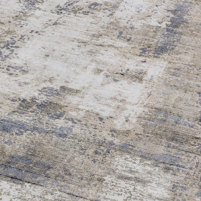 Contemporary Blue Beige Heath Handtufted Viscose Rug Industville RG-52-HTV-BL-BE