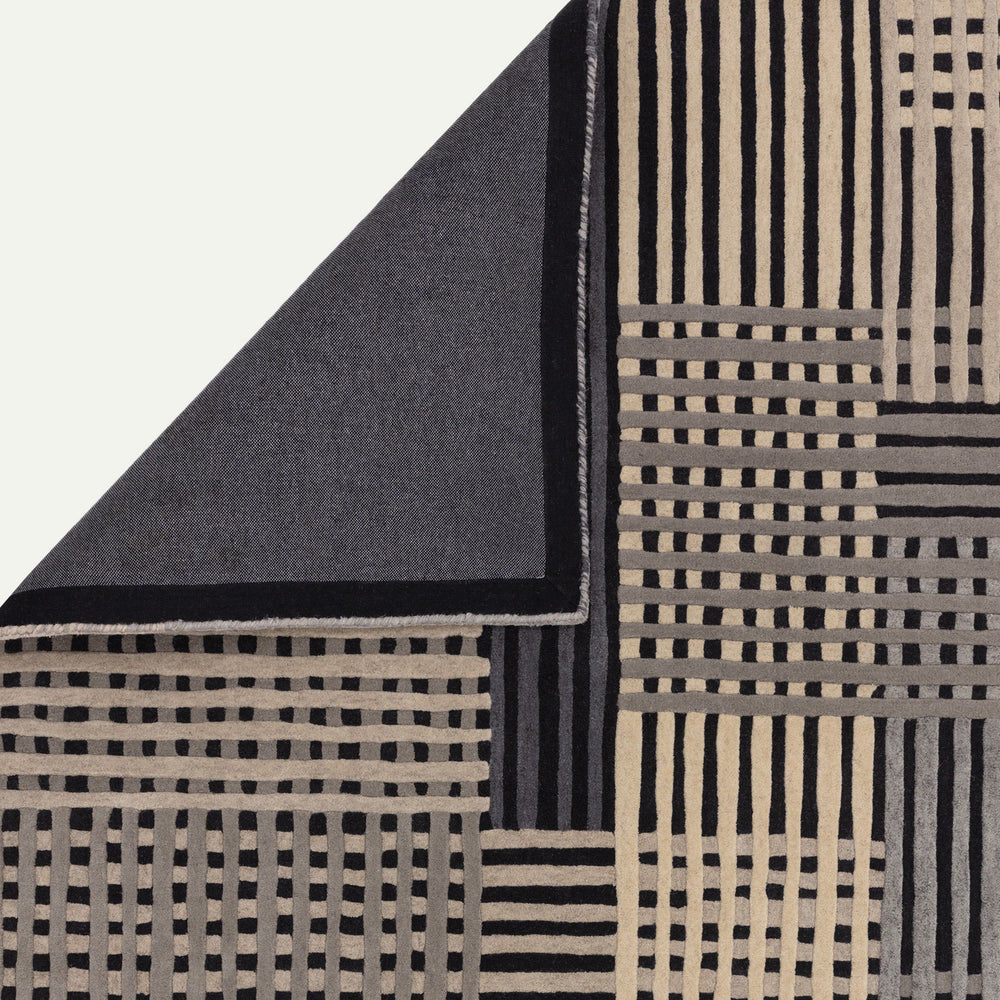 Contemporary Grey Multi Hyde Handtufted Wool Rug Industville RG-46-HTW-GR