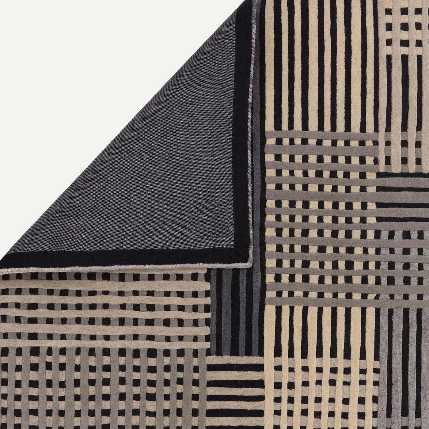 Contemporary Grey Multi Hyde Handtufted Wool Rug Industville RG-46-HTW-GR