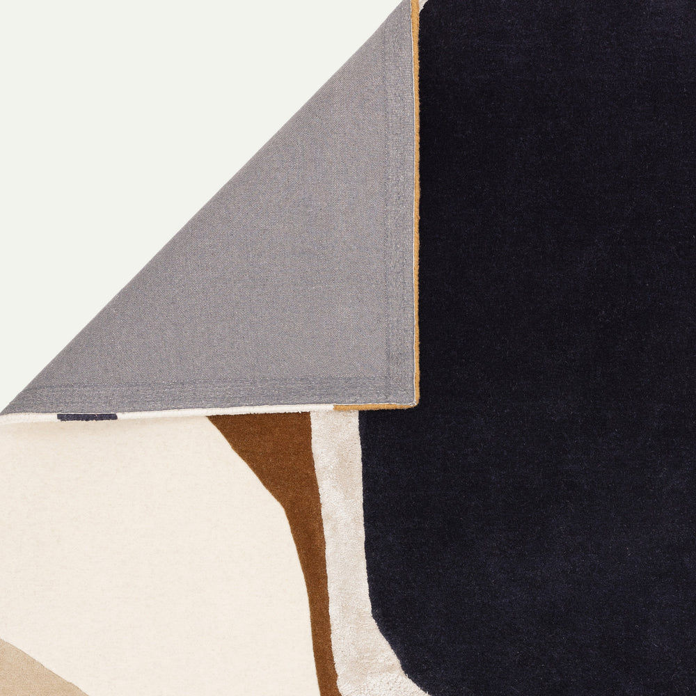 Contemporary Brown Kew Handtufted Wool Rug  Industville RG-40-HTW-BR