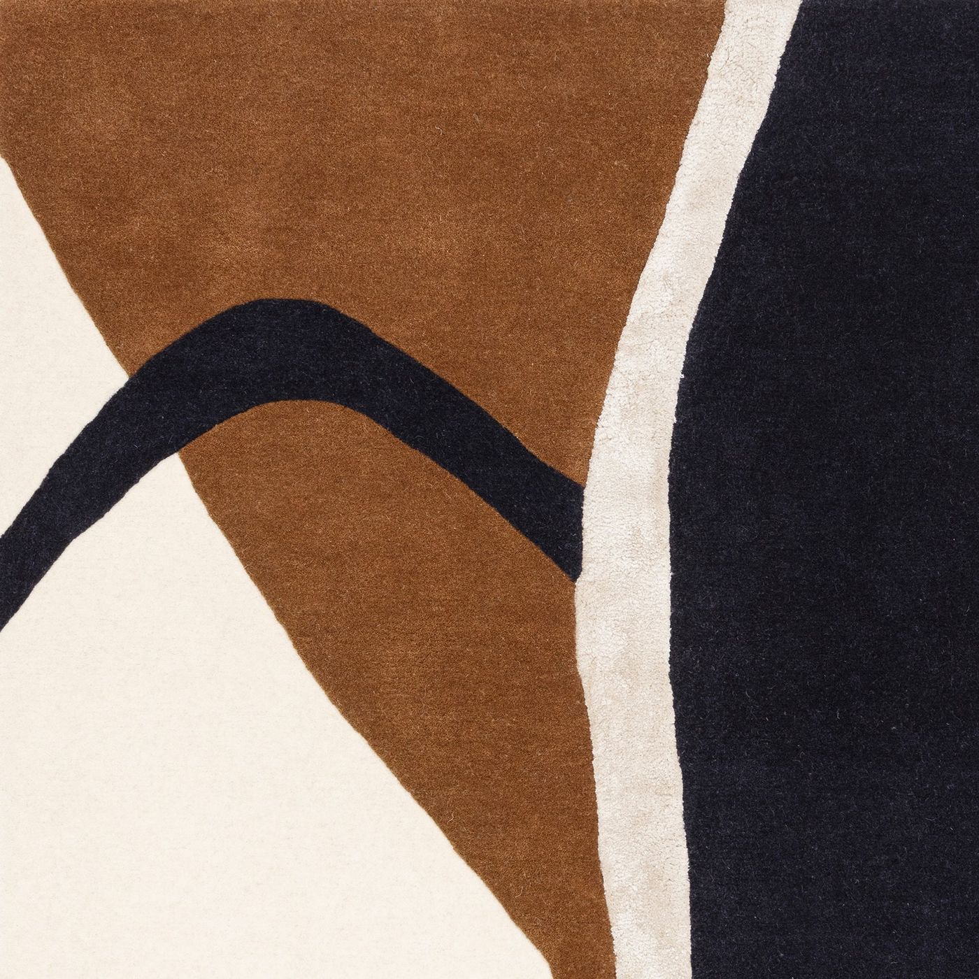 Contemporary Brown Kew Handtufted Wool Rug  Industville RG-40-HTW-BR