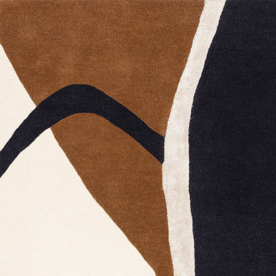 Contemporary Brown Kew Handtufted Wool Rug  Industville RG-40-HTW-BR
