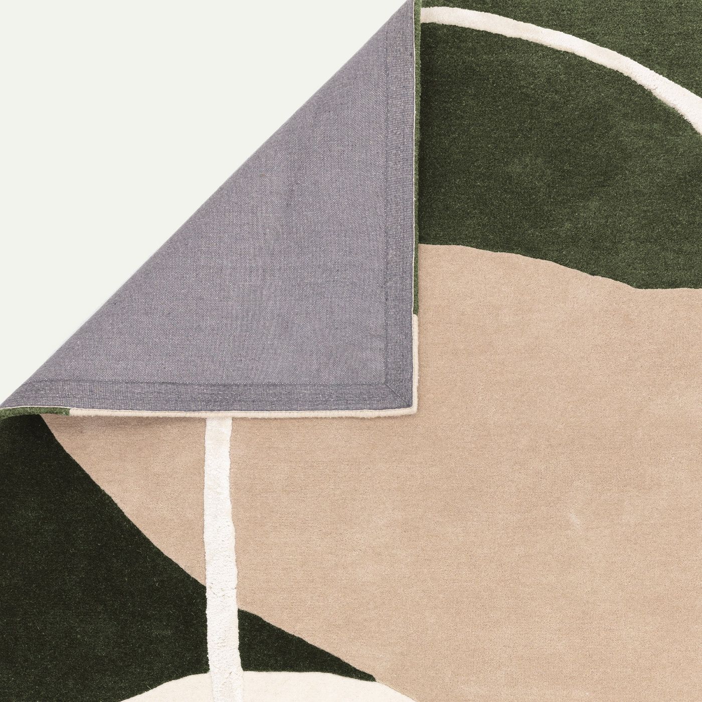 Contemporary Green Kew Handtufted Wool Rug  Industville RG-40-HTW-G
