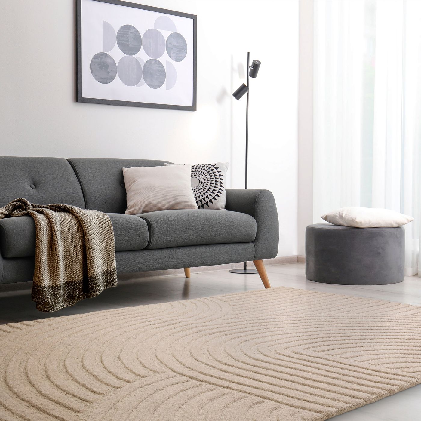 Sand - Whitt Hand Tufted Wool Rug RG-58-HTW-SA
