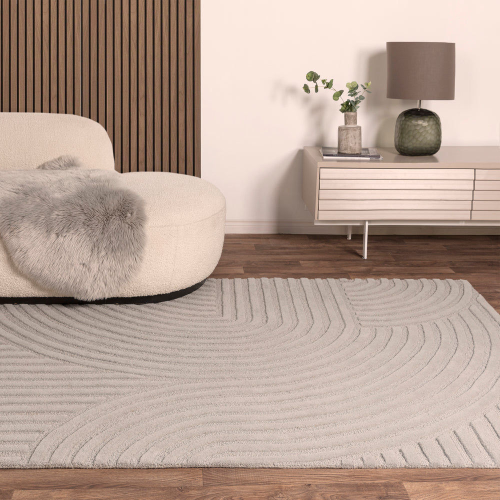 Silver - Whitt Hand Tufted Wool Rug RG-58-HTW-S