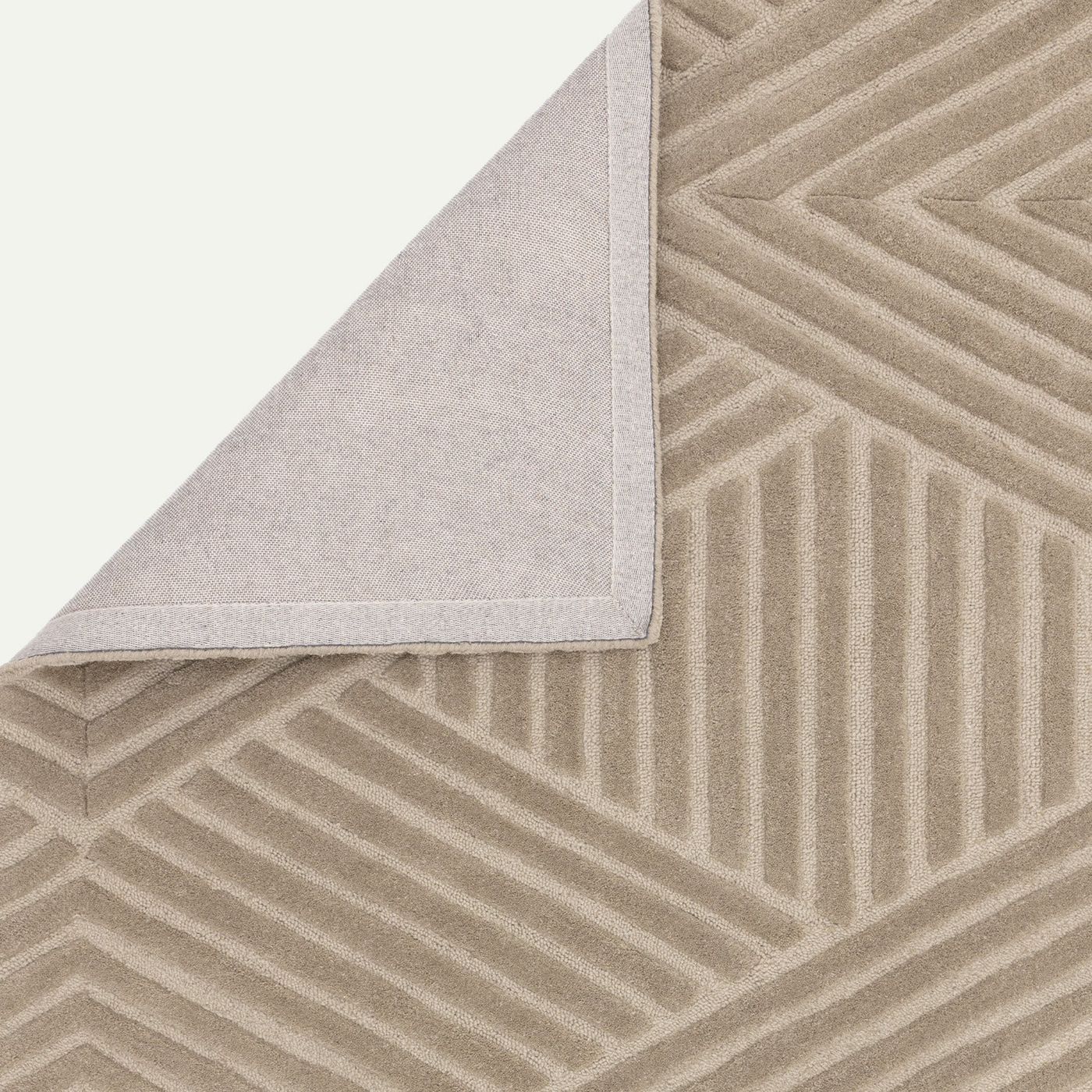 Contemporary Taupe Wimble Handtufted Wool Rug Industville RG-56-HTW-TA