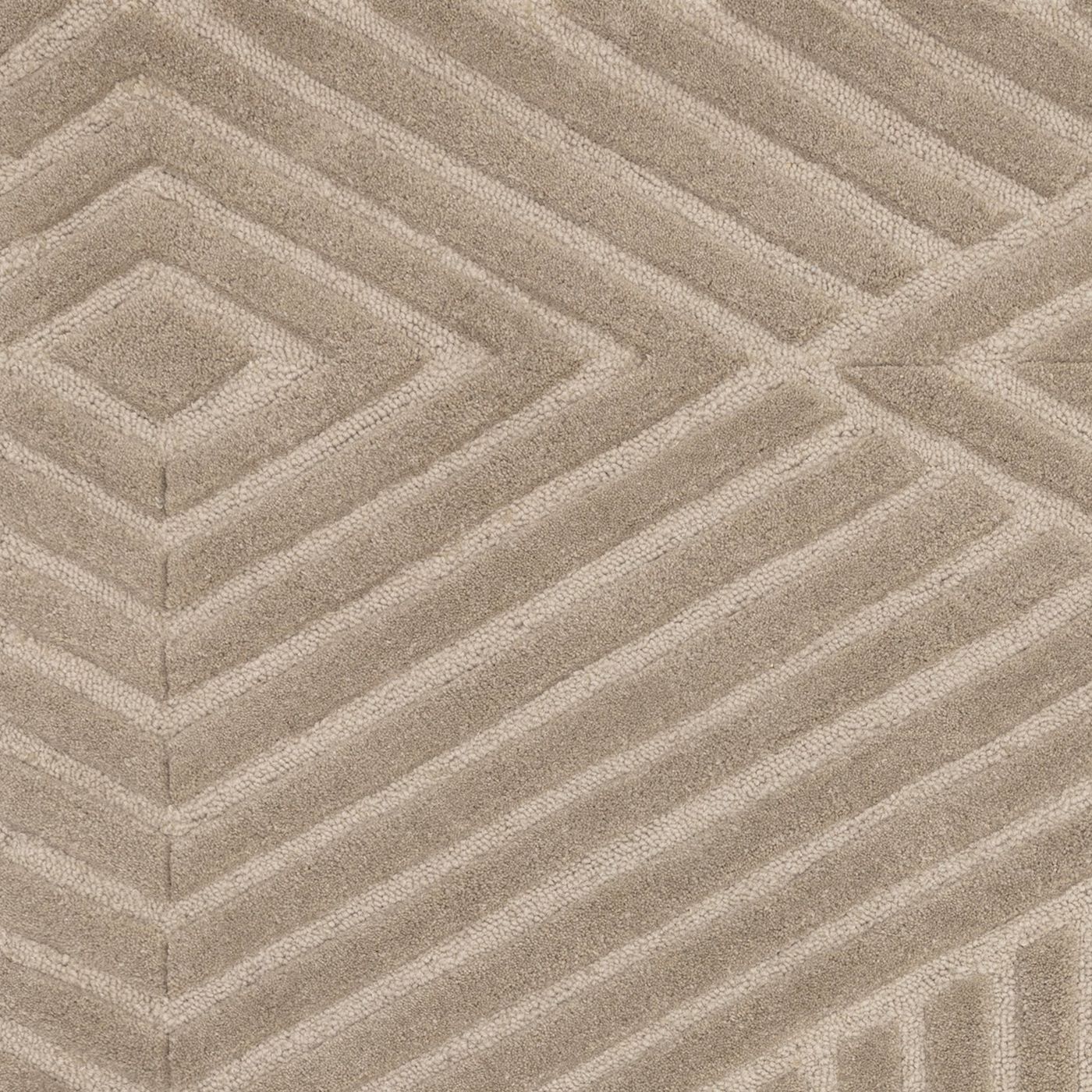 Contemporary Taupe Wimble Handtufted Wool Rug Industville RG-56-HTW-TA