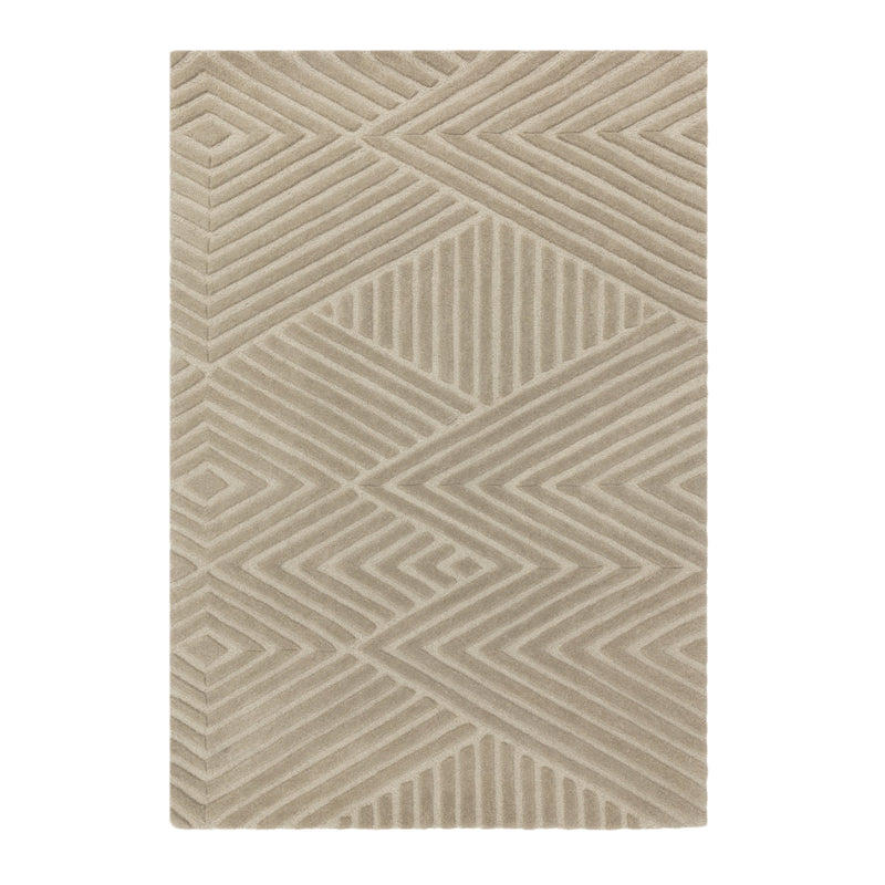 Contemporary Taupe Wimble Handtufted Wool Rug Industville RG-56-HTW-TA