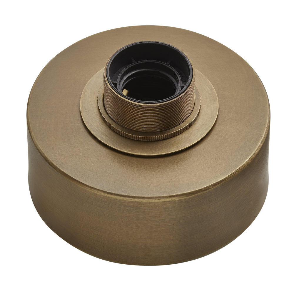 Brass Dish Semi Flush Mount