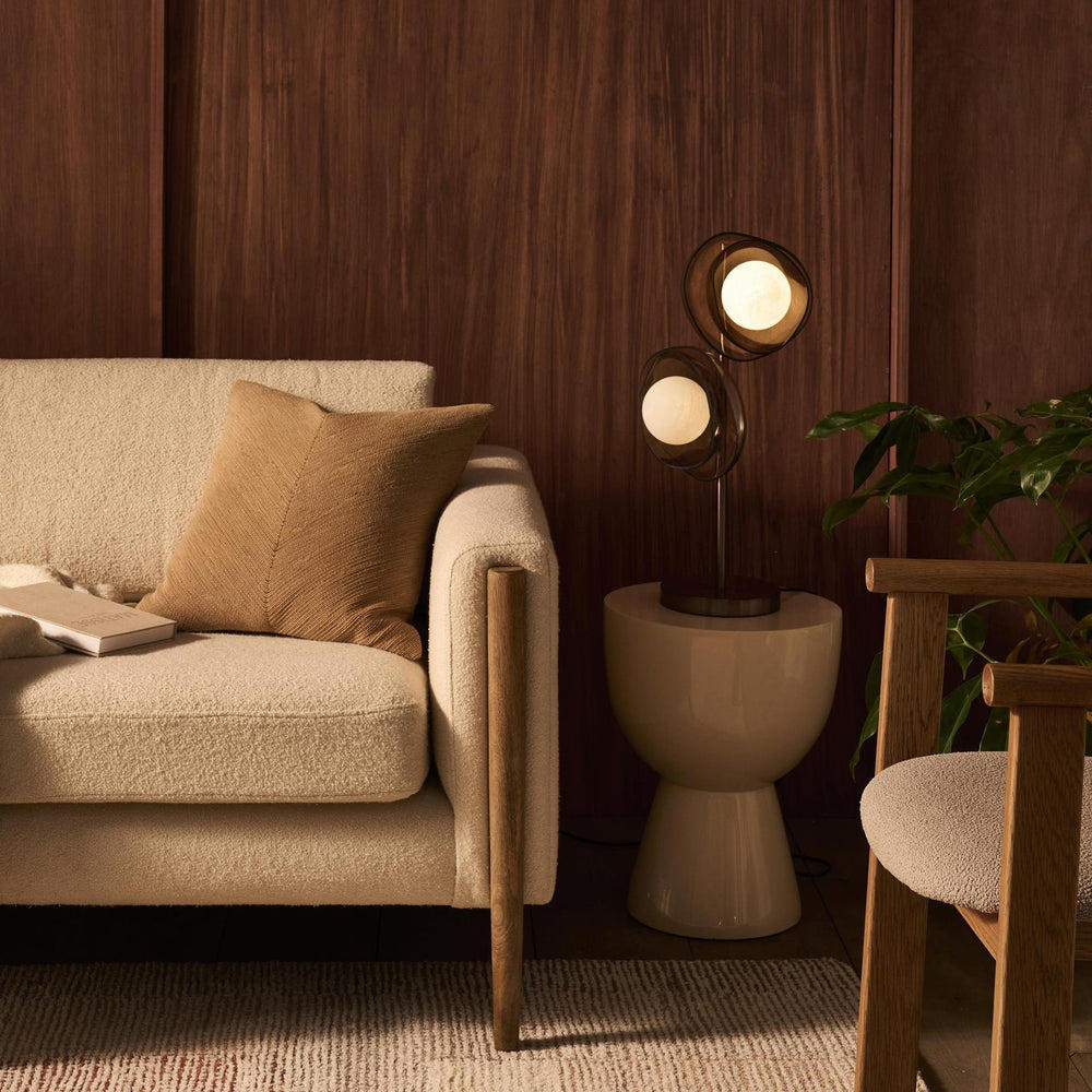 Dulwich Table Lamp with Mocha Glass