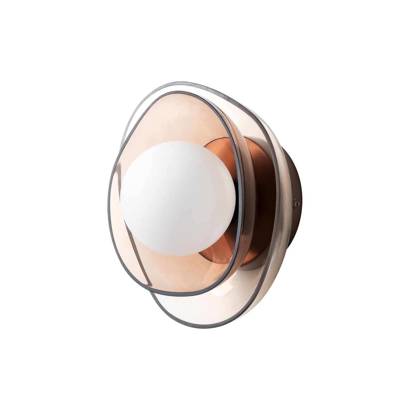 Dulwich Layered Mocha Glass Wall Light  in Bronze finish
