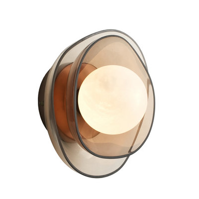 Dulwich Layered Glass Wall Light  - Mocha - Bestselling Lighting Designs - Industville Lighting UK