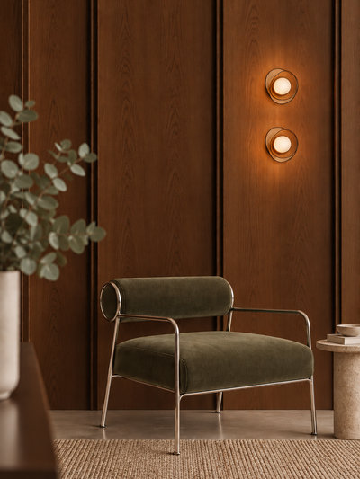Dulwich Layered Glass Wall Light  - Mocha - Bestselling Lighting Designs - Industville Lighting UK