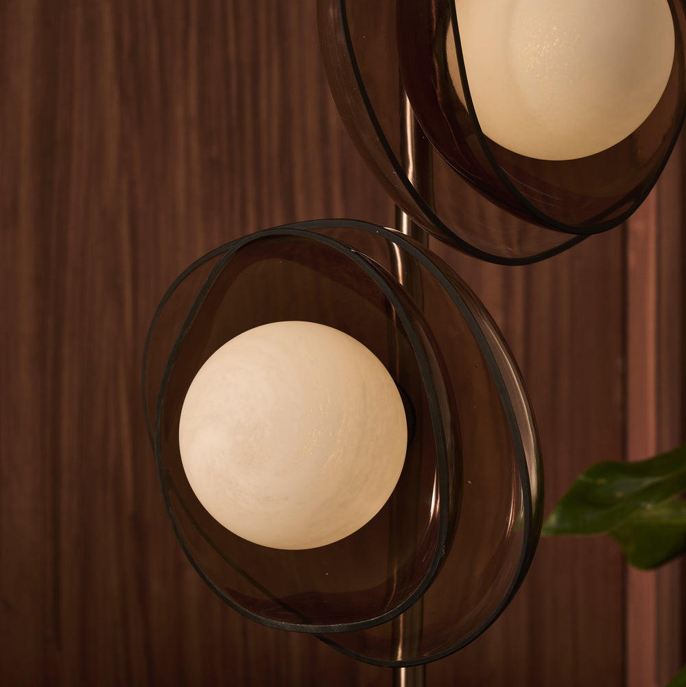 Dulwich Table Lamp with Mocha Glass